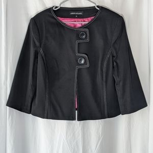 Leslie Stuart Crop Black Blazer